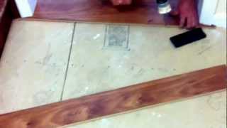 How to install laminate flooring under the door jambs [upl. by Lua]