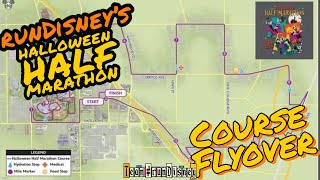 2024 runDisney Disneyland Halloween Half Marathon Course Flyover [upl. by Rovner]