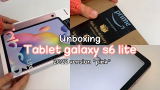 افضل تابلت اقتصادي للدراسه unboxing tab s6 lite by samsung  best tablet for budget [upl. by Enirbas]