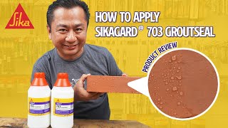 Product Review  Sikagard® 703 GroutSeal Water Repellent Impregnator Tiles Joints amp Building Surface [upl. by Ydnar836]