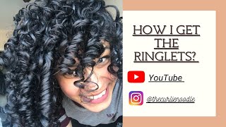 HOW I GET THE RINGLETS curly curlyhairtutorial thecurlienoodle [upl. by Askwith378]