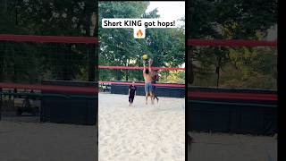 7 footer vs 5’8 at CENTRAL PARK🔥🔥 beachvolleyballworld nycvolleyball centralparkvolleyball [upl. by Brott]