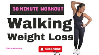 30 Minute Workout  Walk At Home  Walking for Weight Loss [upl. by Harilda]