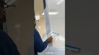 How to apply perforated vinyl to your store windows part 2 shorts howto vinyl business [upl. by Johnnie]