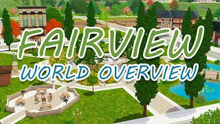 WISTERIA LANE Fairview The Sims 3 World Overview [upl. by Airtened]