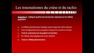 UE 24 Semestre 1 Processus traumatiques  QCM de révision 23 [upl. by Nesyla]