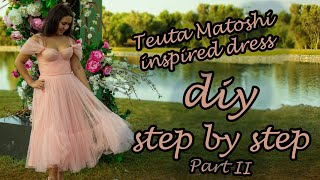 DIY Teuta Matoshi inspired dress tutorial  PART 2 [upl. by Anilasor]