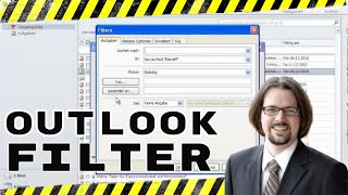 Lektion 23 Filter in Outlook setzenentfernen erledigte Aufgaben ausblenden [upl. by Learsiy]