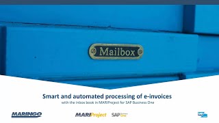 Process einvoices with the inbox book in MARIProject for SAP Business One [upl. by Urias445]