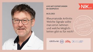 Rheumatoide Arthritis Welche Signale sollte man ernst nehmen und welche Möglichkeiten gibt es [upl. by Mozza]