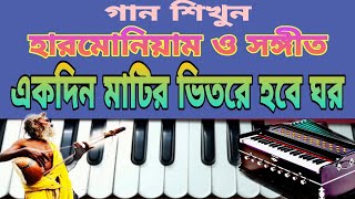 Akdin Mater Vector Hobe GhorHarmonium TutorialFolk SongAvijit Ghosh MUSIC [upl. by Einaoj]