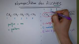 Chimie Nomenclature  Apprendre à nommer des alcanes [upl. by Lrak133]