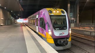 VLine VL71 Departing Southern Cross Station to Shepparton  Low Note HORN SHOW [upl. by Methuselah]