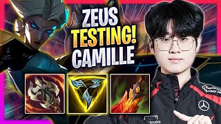 ZEUS TESTING CAMILLE IN KOREA SOLOQ  T1 Zeus Plays Camille TOP vs Ksante  Season 2024 [upl. by Aaronson]