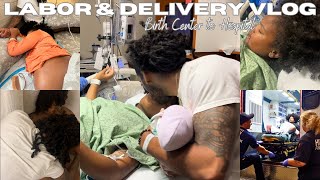 MY NATURAL BIRTH VLOG amp STORY  Unmedicated Home Birth to Hospital Delivery RAW [upl. by Pember]