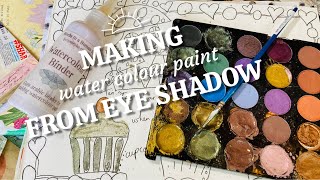 create water colours with eye shadow mixedmedia art journal LIVE REPLAY [upl. by Cagle]