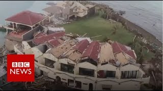 Hurricane Irma British Virgin Islands devastation  BBC News [upl. by Helsell]