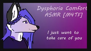 Rambling while stroking your hair  Dysphoria comfort ASMR M4TF [upl. by Sadowski]