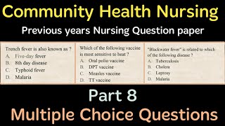 Previous Nursing Question Paper for 2021 Staff Nurse exam Part 8 [upl. by Ok]