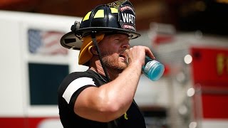 JJ Watt Firefighter Training [upl. by Ardnasyl100]