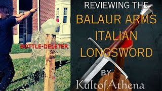 Balaur Arms Itailian Longsword  Feels and cuts like a lightsaber  Medieval Sword Review [upl. by Emlynn]