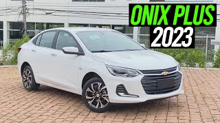 Avaliação  Novo Chevrolet Onix Plus Premier Turbo 2023  Curiosidade Automotiva® [upl. by Goulette539]