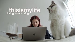 VLOG  daily life living alone in London [upl. by Annawt]