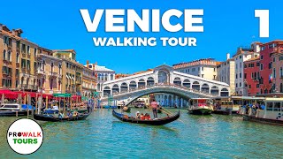 Venice Italy Walking Tour PART 1  4K 60fps  with Captions [upl. by Colene186]