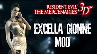 Resident Evil The Mercenaries 3D  Excella Gionne Mod [upl. by Dranoel121]