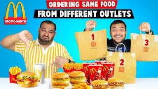 McDonalds Different Outlets War  McDonalds Food Challenge  Viwa Food World [upl. by Yeknarf249]