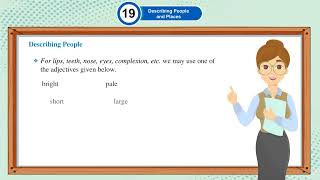 Ch 19 Jay Cee  Grammar Roots  Class 8  DESCRIBING PEOPLE AND PLACES  For children [upl. by Sutphin]