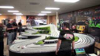 Limited Scalextric GT at Sidewinder Raceway Feb 19th 2014 slot cars [upl. by Onirotciv]