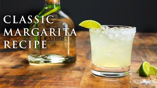 Classic Margarita Recipe  Easy Tequila Cocktails  Patrón Tequila [upl. by Ecinue]