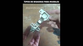 Tipos de bisagras para muebles [upl. by Rosenbaum]