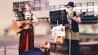 忘れな草をもう一度❤️中島みゆき♥ jimaまる 🥰 時の中jima 😎 まるかいちかふえ 🔥 jimamaru 路上ライブ🎸ギター🎸弾き語り カバー cover [upl. by Trinity371]