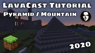 Minecraft LavaCast Tutorial How to Cast Pyramids With Lava amp Water [upl. by Kerad]