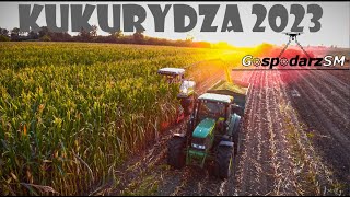 ☆Koszenie kukurydzy 2023☆ ☆ JAGUAR 690SL ☆ 7 zestawów🌽 [upl. by Dworman873]