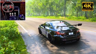 Lexus RC F  Forza Horizon 5 Steering Wheel  Shifter Gameplay [upl. by Lorette]