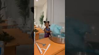 Dad catches daughter making cotton candy shorts [upl. by Ansilme]