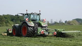 FAUCHAGE DHERBE  Fendt 720 amp Faucheuse Krone [upl. by Gelasius601]