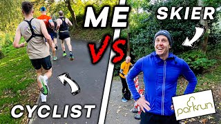 I Raced A Cyclist and Professional Skier at Park Run [upl. by Arrahs]