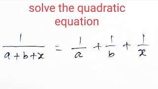 Solve for X ll Quadratic equation ll দ্বিঘাত সমীকরণ Class 10 ll Madhyamik 2025 [upl. by Feerahs184]