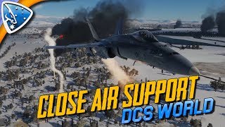 DCS World Close Air Support  FA18C Hornet Campaign Mission 2 [upl. by Aicela]