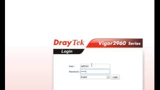 Draytek Vigor 2960  NAT Web FTP Remote [upl. by Limber]