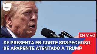 Edición Digital se presenta en corte el hombre que aparentemente atentó contra Trump [upl. by Nagek451]