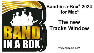 BandinaBox® 2024 for Mac® The Tracks Window [upl. by Smitt]