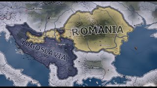 HOI 4 Timelapse  Romania vs Yugoslavia [upl. by Etnemelc870]