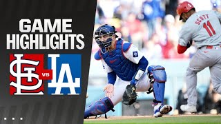 Cardinals vs Dodgers Game Highlights 33124  MLB Highlights [upl. by Atikir597]