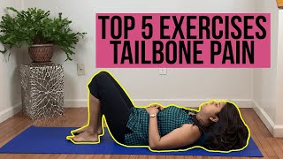 Top 5 Exercises for Coccyx or Tailbone Pain  Pelvic Rehab Doc [upl. by Aubert]