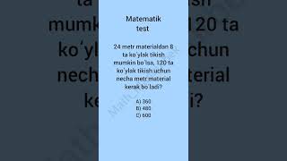 Qiziqarli matematik test  Siz buni topa olasizmi [upl. by Iturhs]